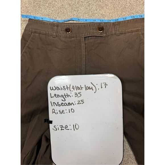 Talbots Brown Chino Capri Women's Size 10 - Picture 6 of 6